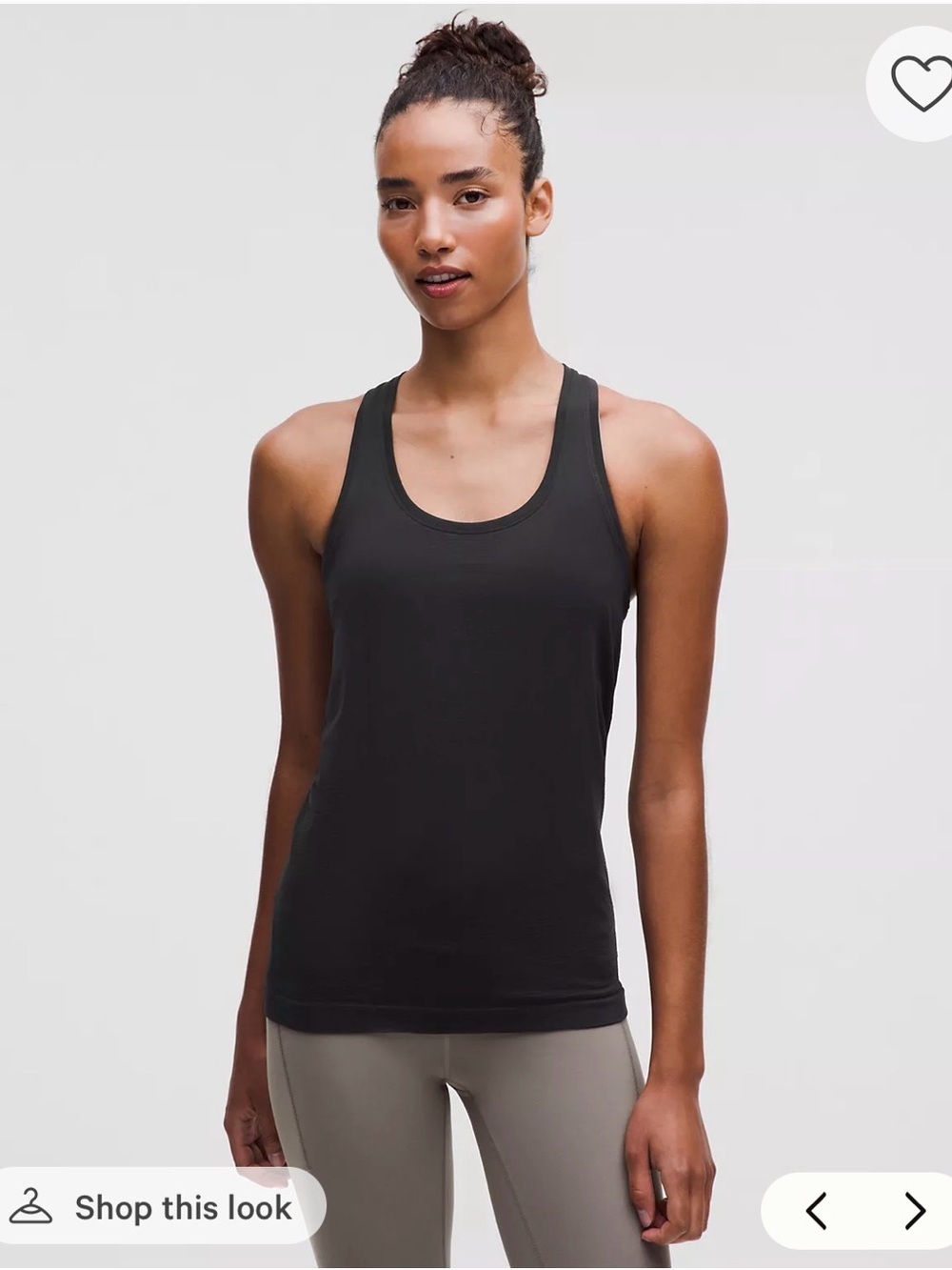 Women's Lululemon Swiftly Black Racerback Tank Top